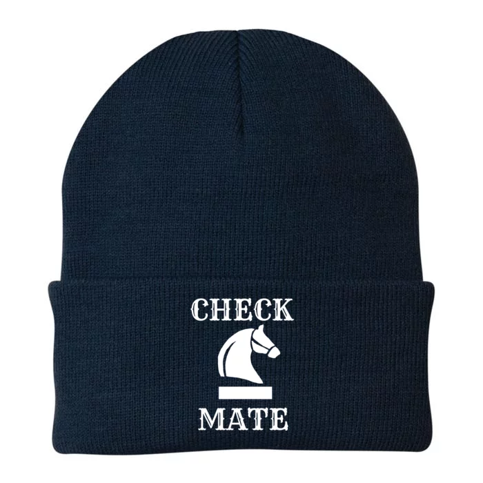 Check Mate Chess Knit Cap Winter Beanie