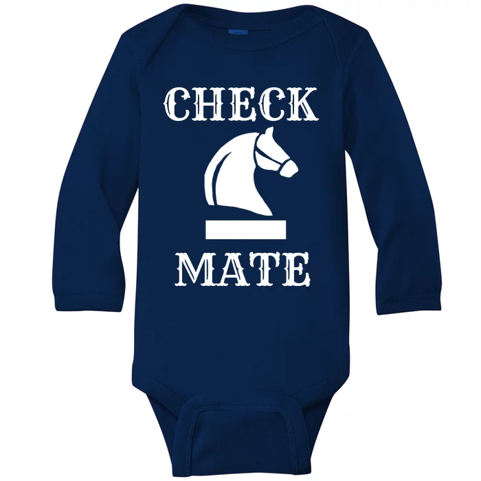 Check Mate Chess Baby Long Sleeve Bodysuit