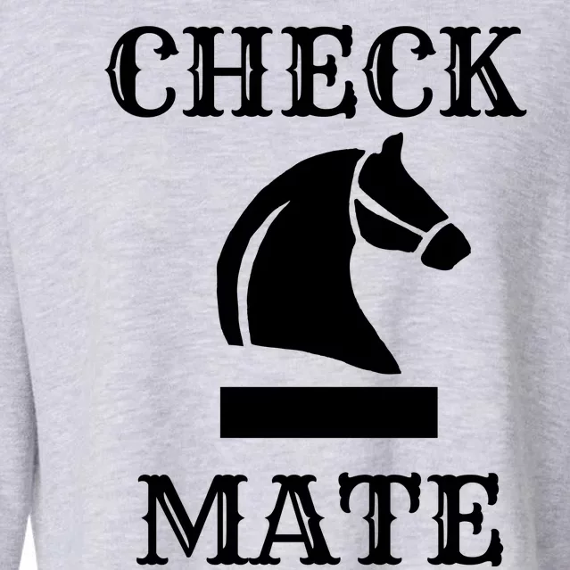 Check Mate Chess Cropped Pullover Crew