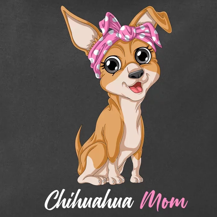 Chihuahua Mom Zip Tote Bag