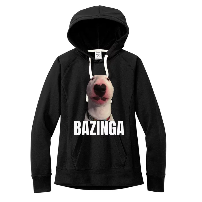 Cringe Meme Dog Genz Trendy Teenager Slang Women's Fleece Hoodie