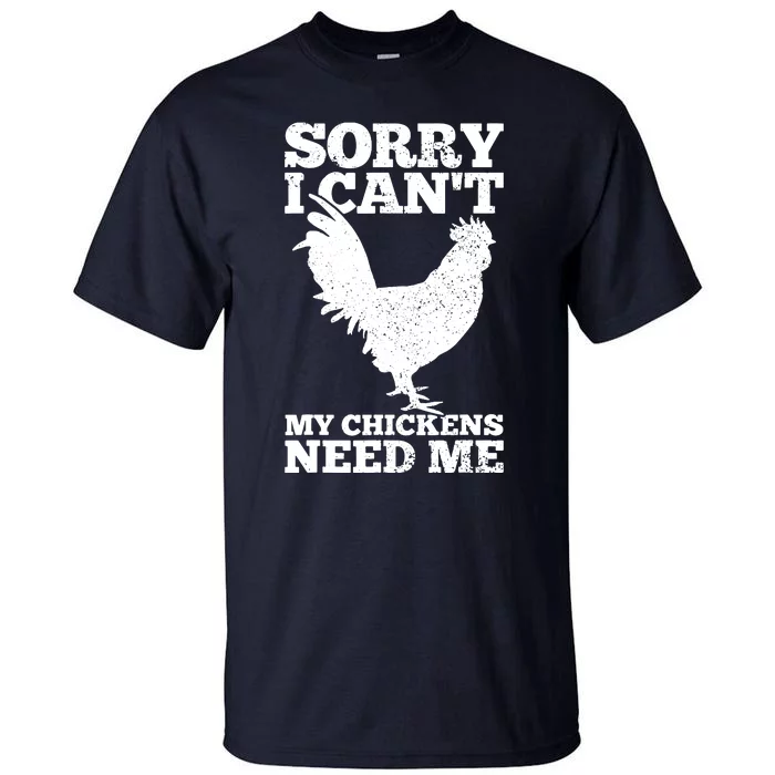 Chicken Mom Dad Funny Poultry Farmer Chicken Lover Gift Tall T-Shirt