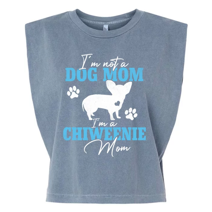 Chiweenie Mom Dog Lovers Funny Gift Dog Mother's Day Gift Garment-Dyed Women's Muscle Tee