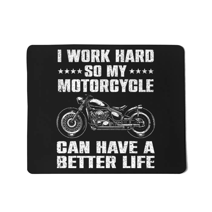 Cool Motorcycle Design For Men Women Motorcycle Lover Rider Mousepad