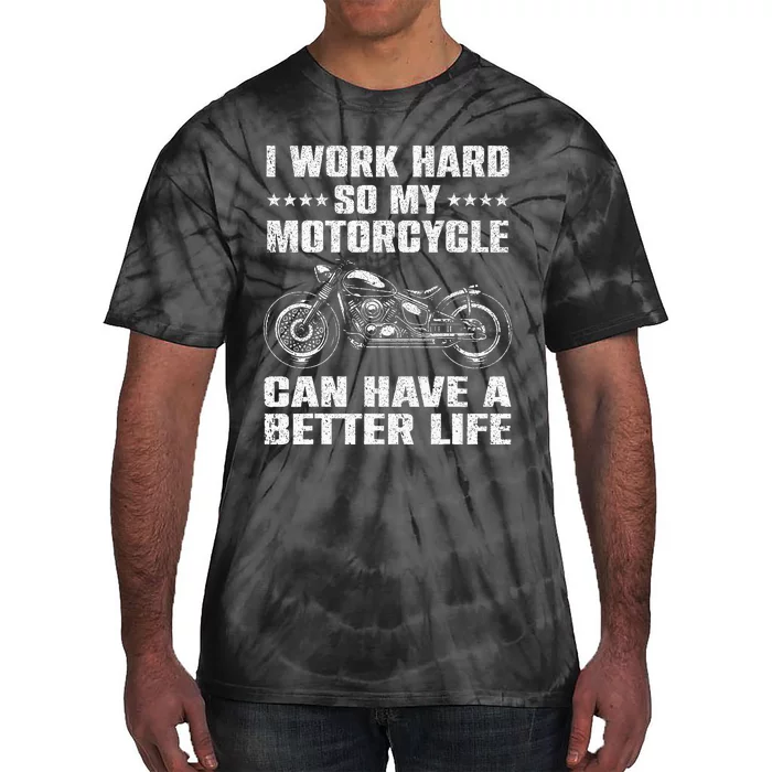 Cool Motorcycle Design For Men Women Motorcycle Lover Rider Tie-Dye T-Shirt