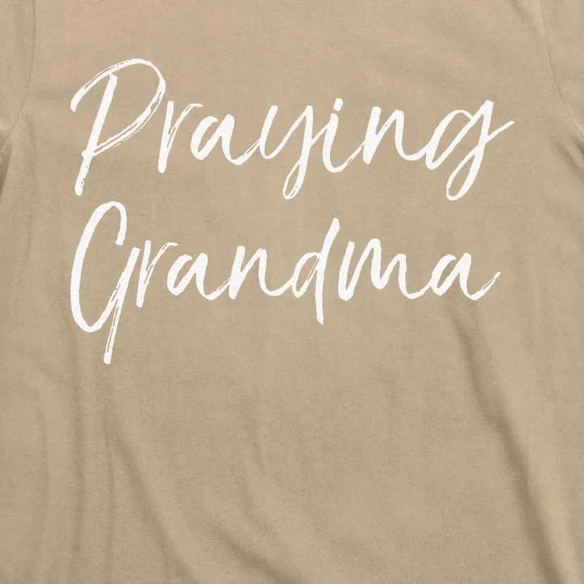 Christian Mother's Day Gift Prayer Warrior Praying Grandma T-Shirt