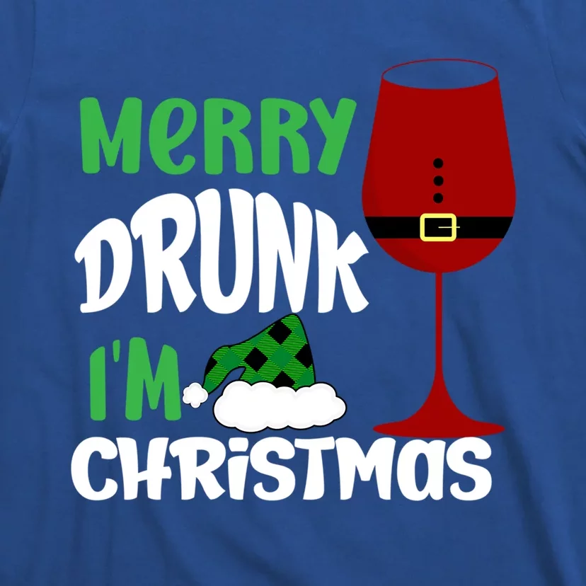 Christmas Merry Drunk IM Christmas Wine Santa Cute Gift T-Shirt