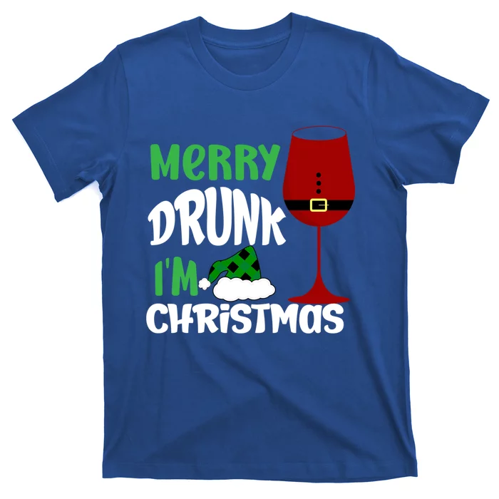 Christmas Merry Drunk IM Christmas Wine Santa Cute Gift T-Shirt