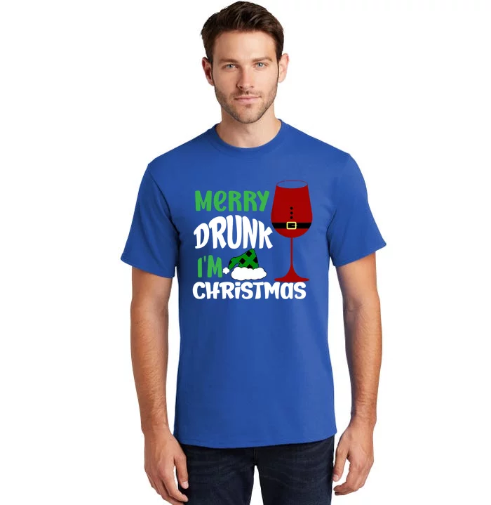 Christmas Merry Drunk IM Christmas Wine Santa Cute Gift Tall T-Shirt