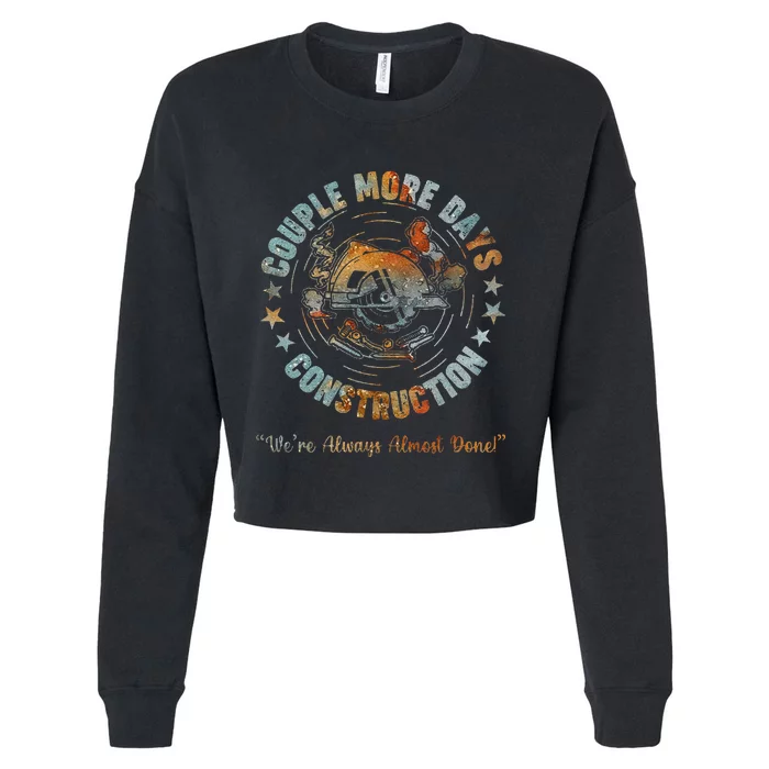 C.Ouple More Days Mechanic We’Re Always Almost Done Mechanics Cropped Pullover Crew