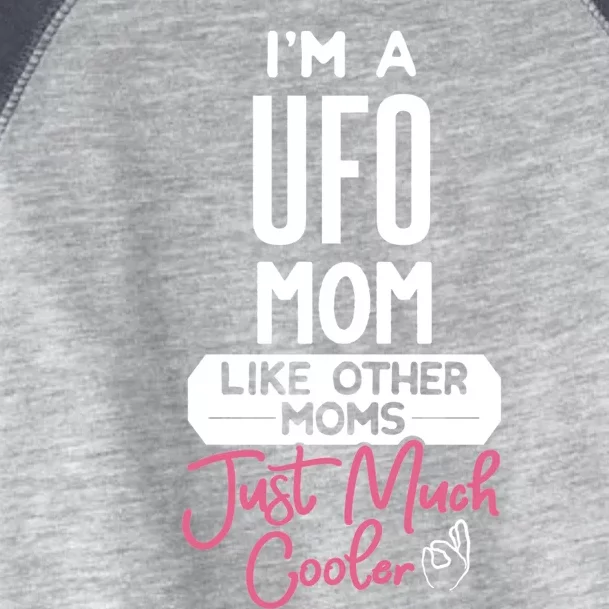 Cool Mothers Day Design Ufo Mom Cute Gift Toddler Fine Jersey T-Shirt