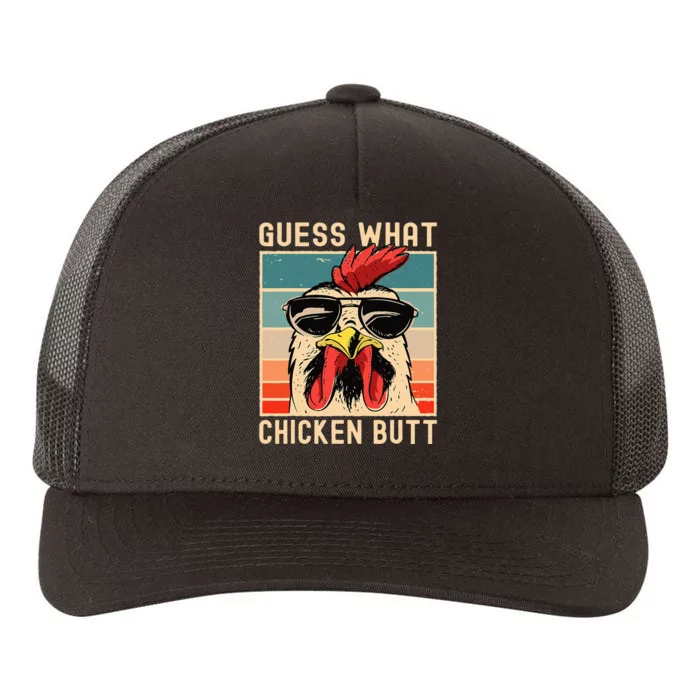 Chicken Meme Design Guess What Chicken Butt Yupoong Adult 5-Panel Trucker Hat