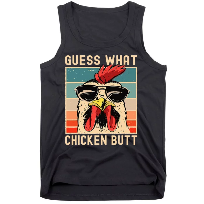 Chicken Meme Design Guess What Chicken Butt Tank Top