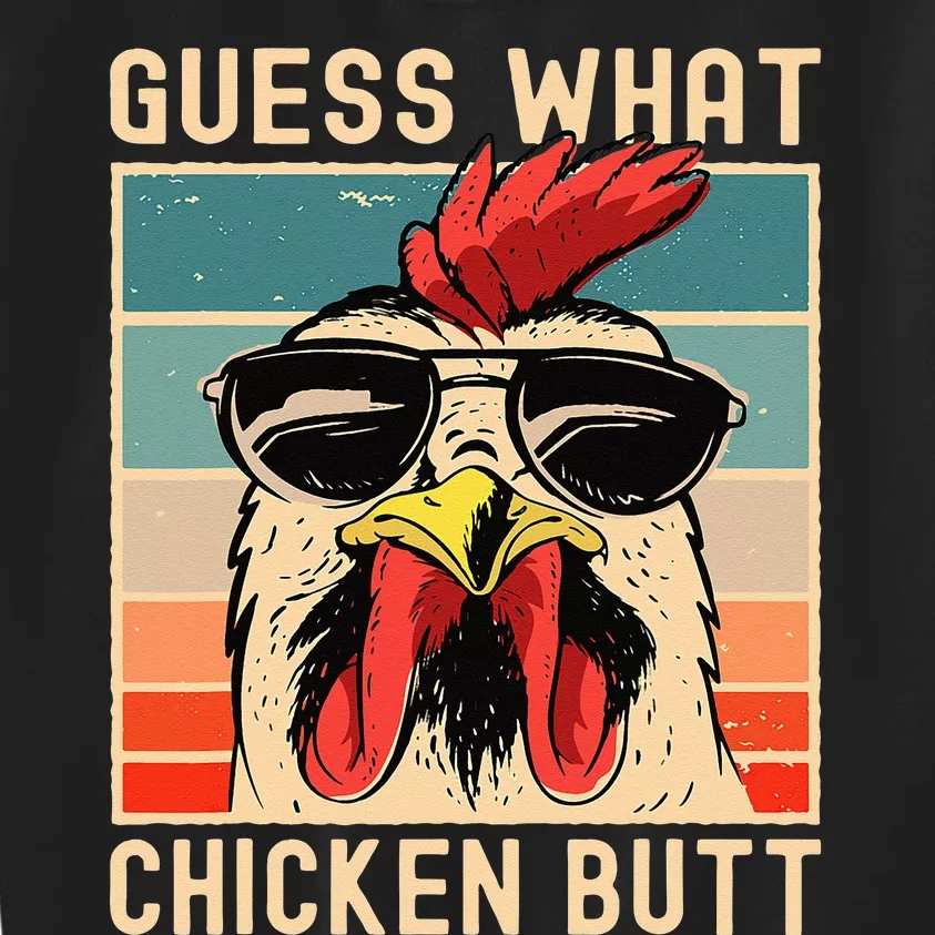 Chicken Meme Design Guess What Chicken Butt Kids Sweatshirt