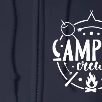 Camping Matching Design For Family Camper Group Camping Crew Full Zip Hoodie