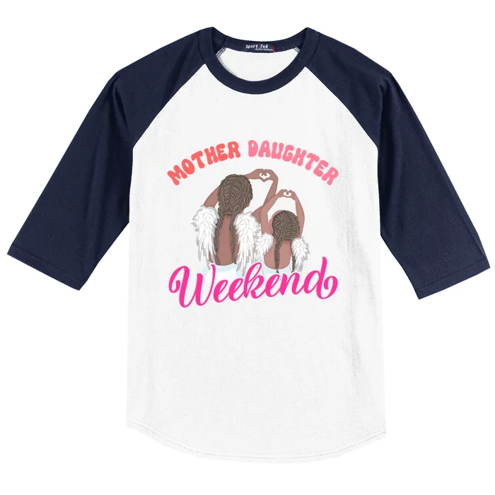 Cute Mother Daughter Weekend Family Vacation Trip Meaningful Gift Baseball Sleeve Shirt