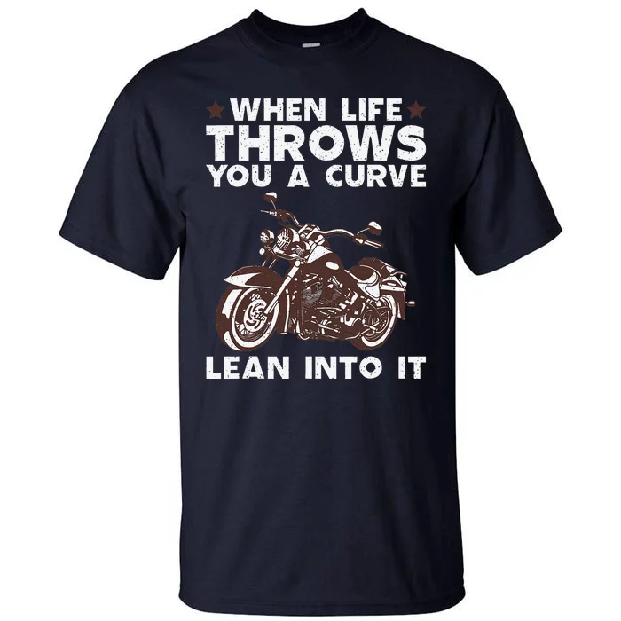 Cool Motorcycle Design Motor Cycle Rider Biker Tall T-Shirt