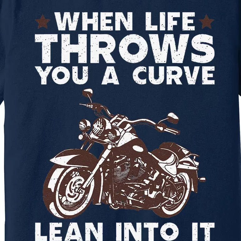 Cool Motorcycle Design Motor Cycle Rider Biker Premium T-Shirt