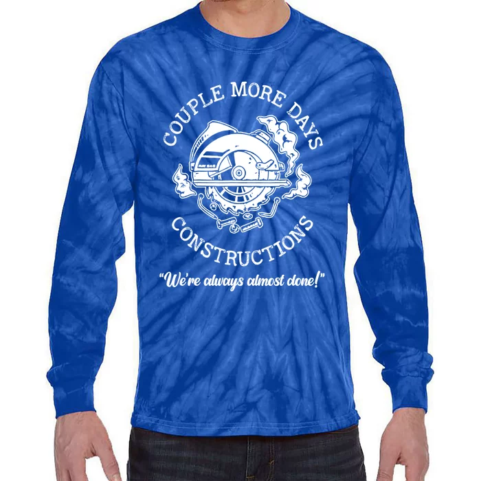 Couple More Days Construction American Tie-Dye Long Sleeve Shirt