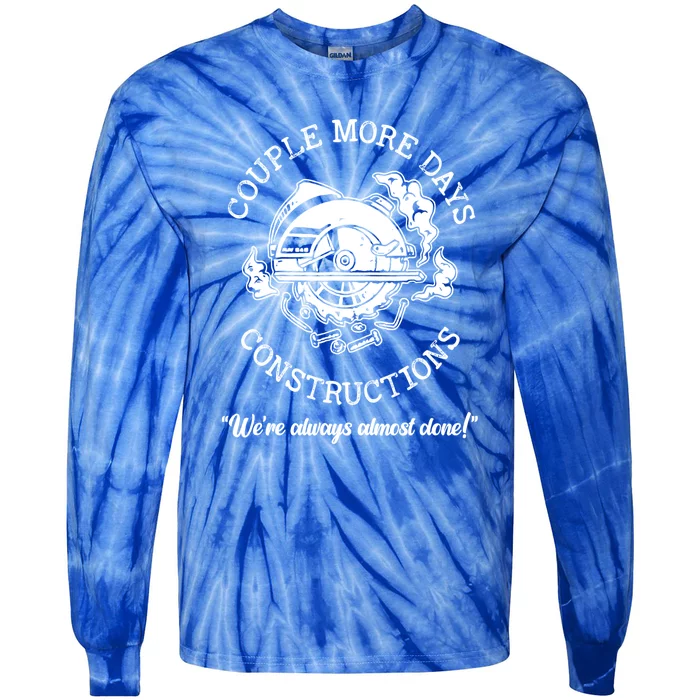 Couple More Days Construction American Tie-Dye Long Sleeve Shirt