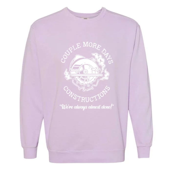 Couple More Days Construction American Garment-Dyed Sweatshirt