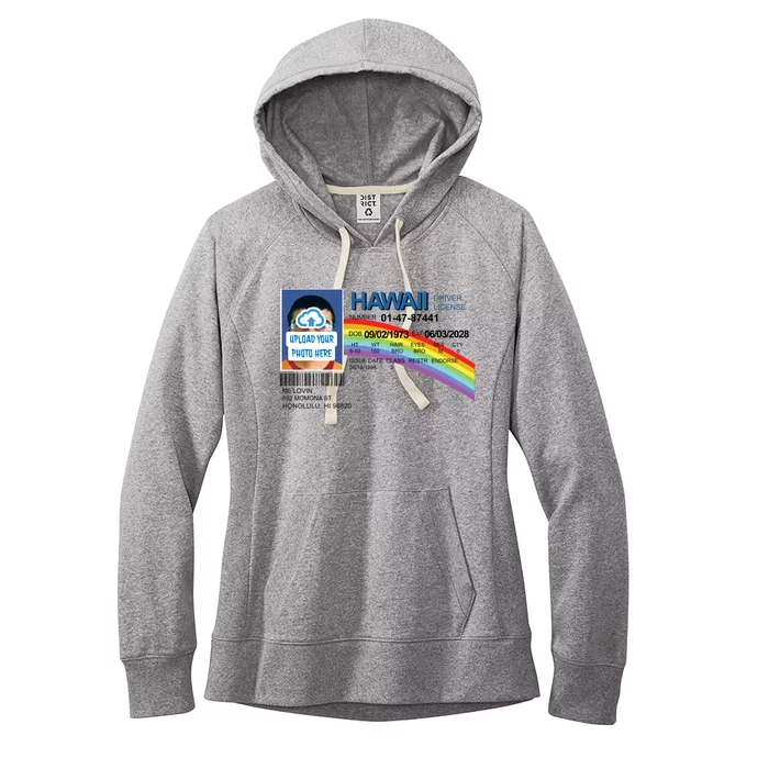 Custom Mclovin Driver License Upload Photo Women's Fleece Hoodie