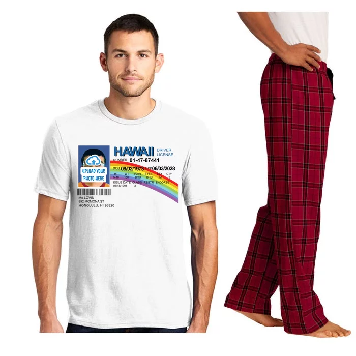 Custom Mclovin Driver License Upload Photo Pajama Set