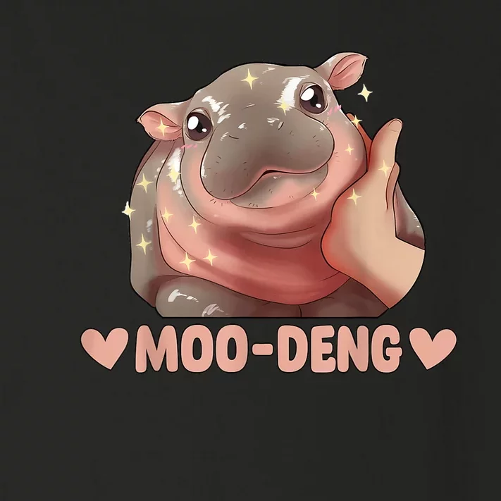 Cute Moo Deng Bouncy Pig Funny Baby Hippo Gift Toddler Long Sleeve Shirt