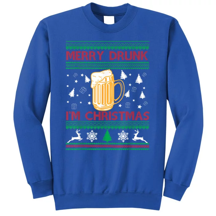 Christmas Merry Drunk IM Christmas Beer Funny Gift Sweatshirt