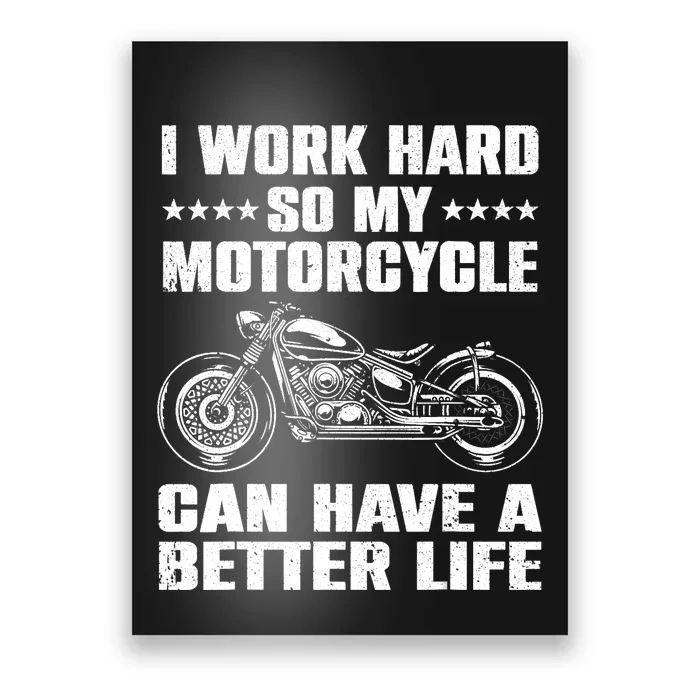 Cool Motorcycle Design For Motorcycle Lover Rider Poster