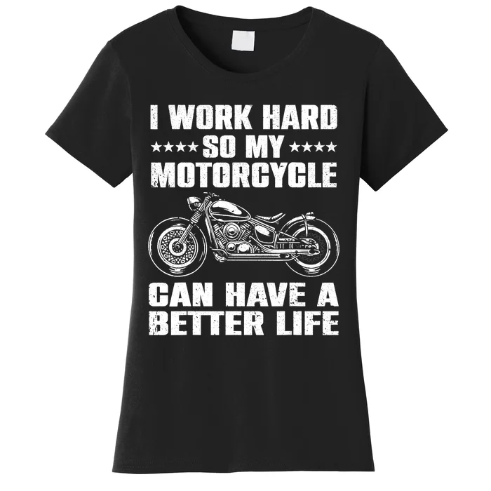 Cool Motorcycle Design For Motorcycle Lover Rider Women's T-Shirt