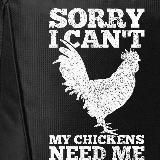 Chicken Mom Dad Funny Poultry Farmer Chicken City Backpack