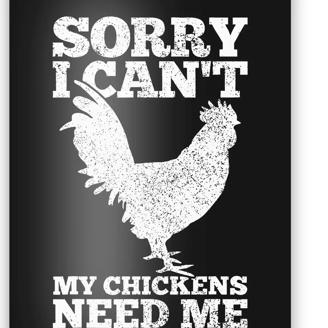 Chicken Mom Dad Funny Poultry Farmer Chicken Poster