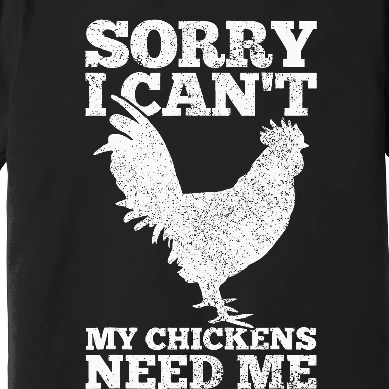 Chicken Mom Dad Funny Poultry Farmer Chicken Premium T-Shirt