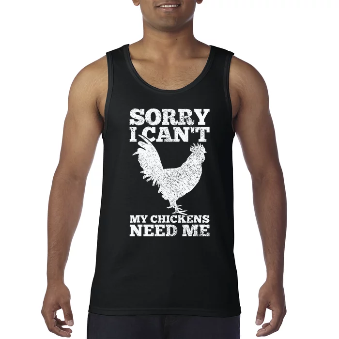 Chicken Mom Dad Funny Poultry Farmer Chicken Tank Top