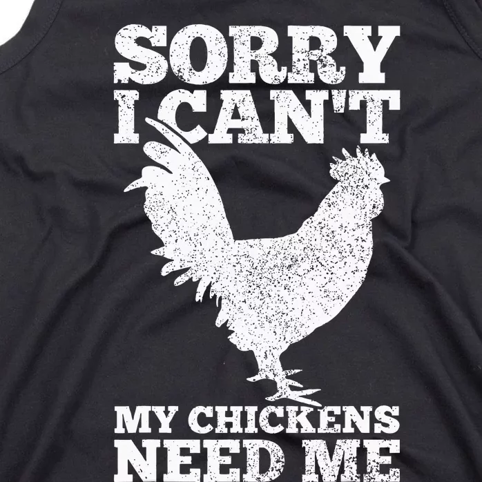 Chicken Mom Dad Funny Poultry Farmer Chicken Tank Top