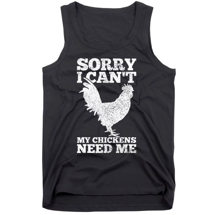 Chicken Mom Dad Funny Poultry Farmer Chicken Tank Top