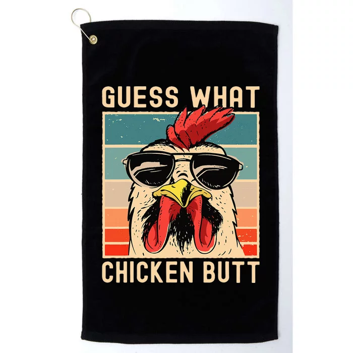 Chicken Meme Design Guess What Chicken Butt Platinum Collection Golf Towel