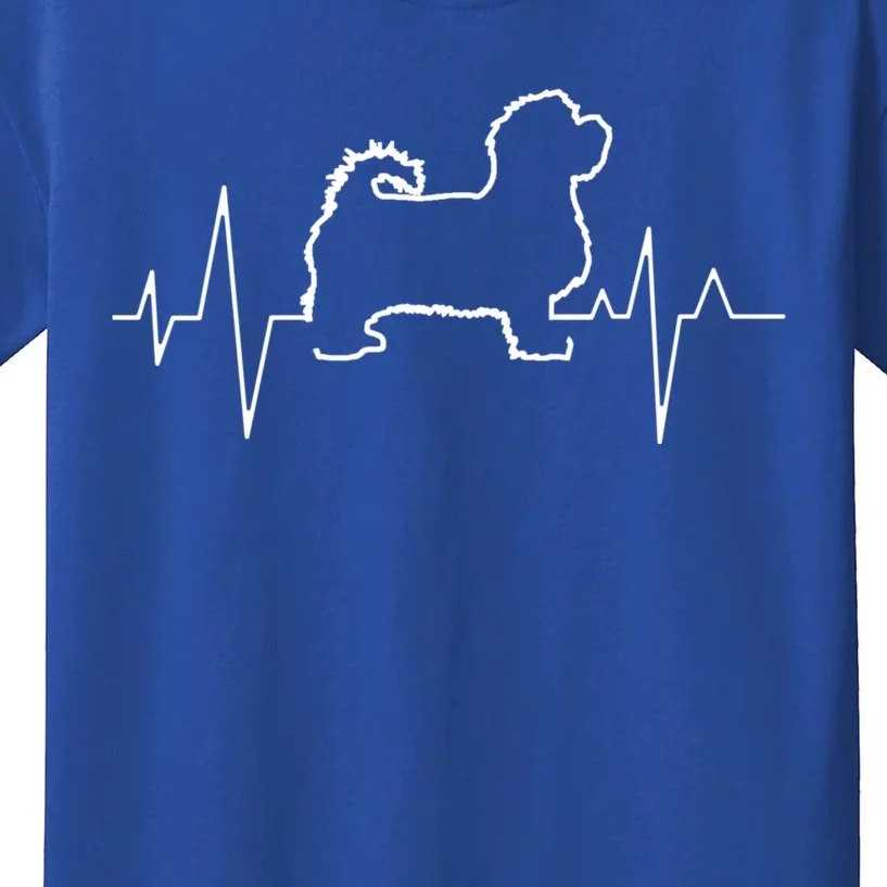 Cute Maltese Dog Heartbeat Puppy Lover Gift Kids T-Shirt