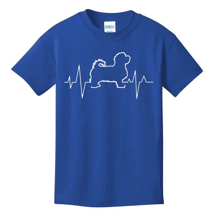 Cute Maltese Dog Heartbeat Puppy Lover Gift Kids T-Shirt