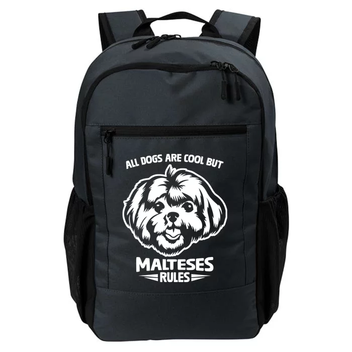 Cute Maltese Dog Rules Puppy Lover Gift Daily Commute Backpack