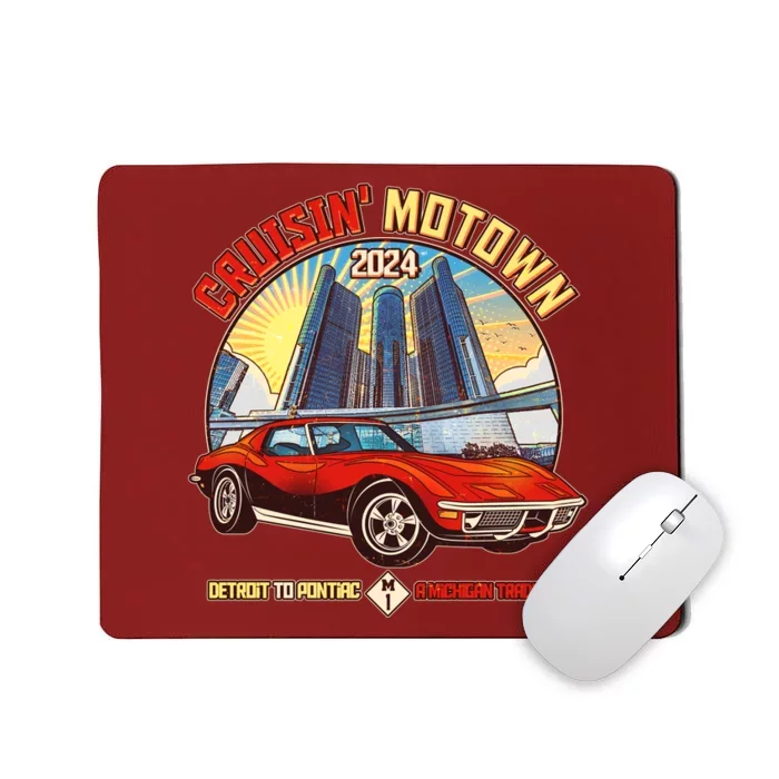 Cruisin Motown Detroit To Pontiac A Michigan Tradition Mousepad