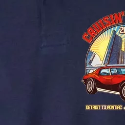 Cruisin Motown Detroit To Pontiac A Michigan Tradition Softstyle Adult Sport Polo