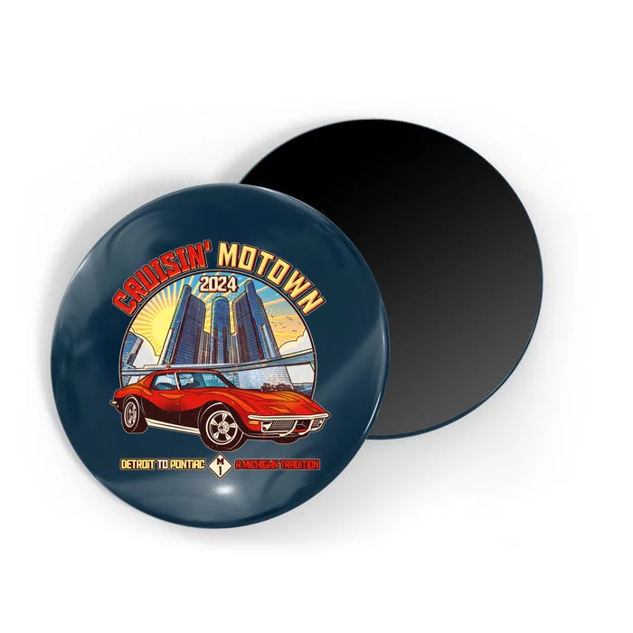 Cruisin Motown Detroit To Pontiac A Michigan Tradition Magnet