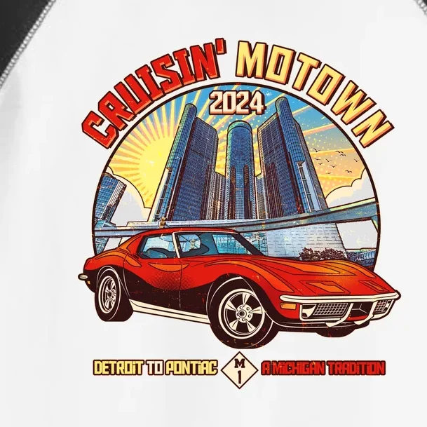 Cruisin Motown Detroit To Pontiac A Michigan Tradition Toddler Fine Jersey T-Shirt