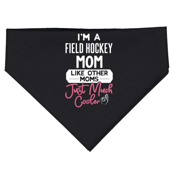 Cool Mothers Day Design Field Hockey Mom Great Gift USA-Made Doggie Bandana