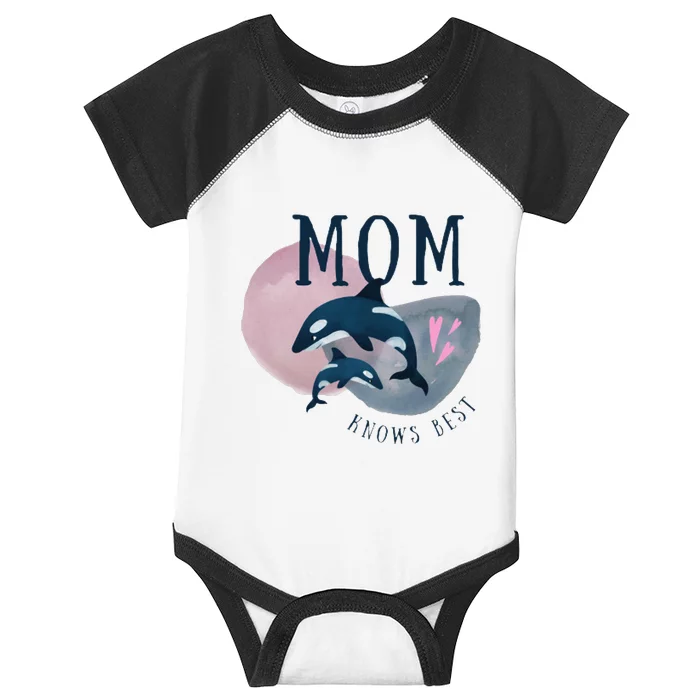 Cute Mothers Day Design Mom Knows Best Infant Baby Jersey Bodysuit