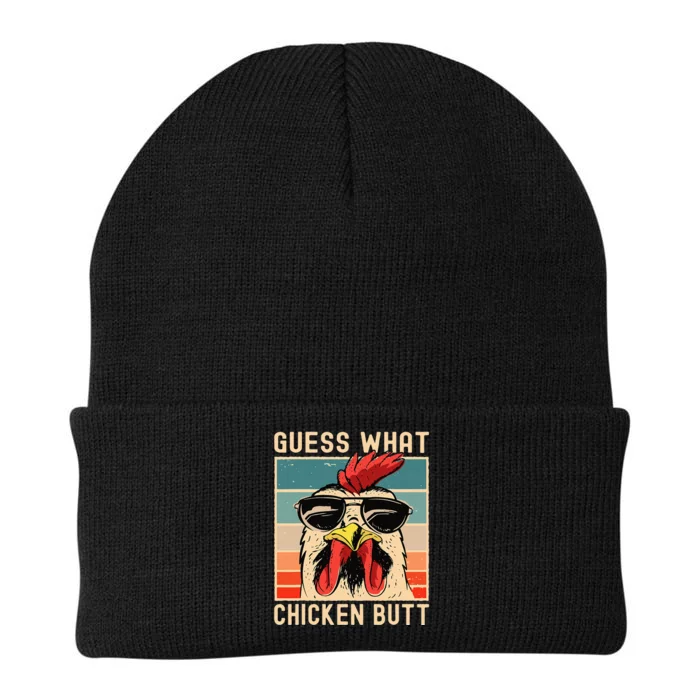 Chicken Meme Design  Guess What Chicken Butt Knit Cap Winter Beanie