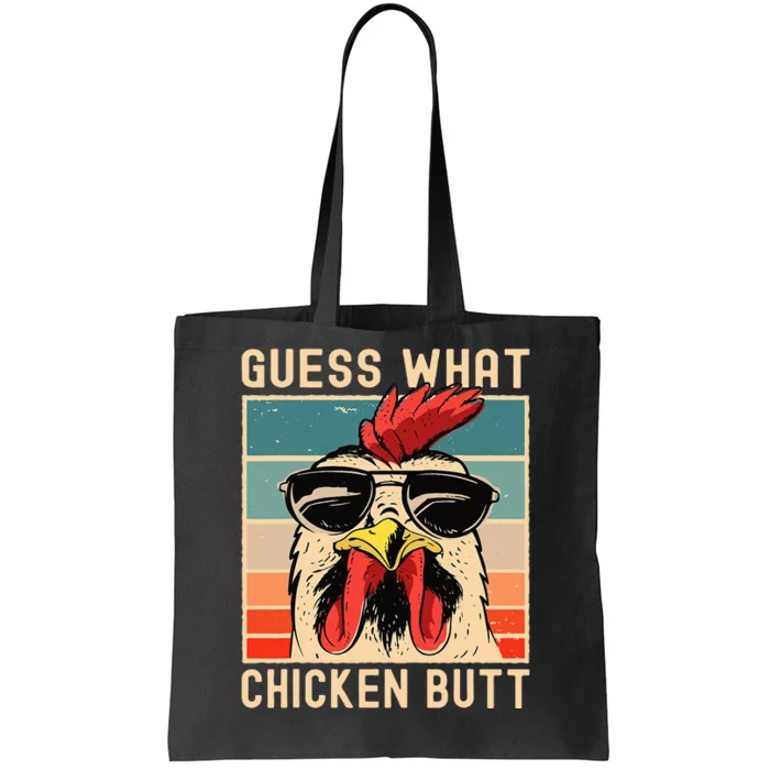 Chicken Meme Design  Guess What Chicken Butt Tote Bag