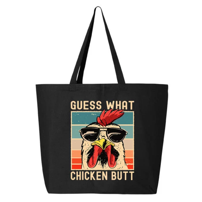 Chicken Meme Design Guess What Chicken Butt 25L Jumbo Tote